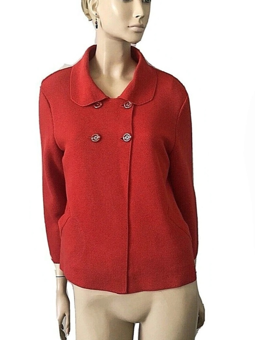 Saint James Red Sweater Knit Size 12